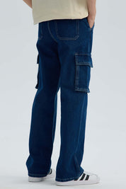 Jeans Niño Cargo Azul