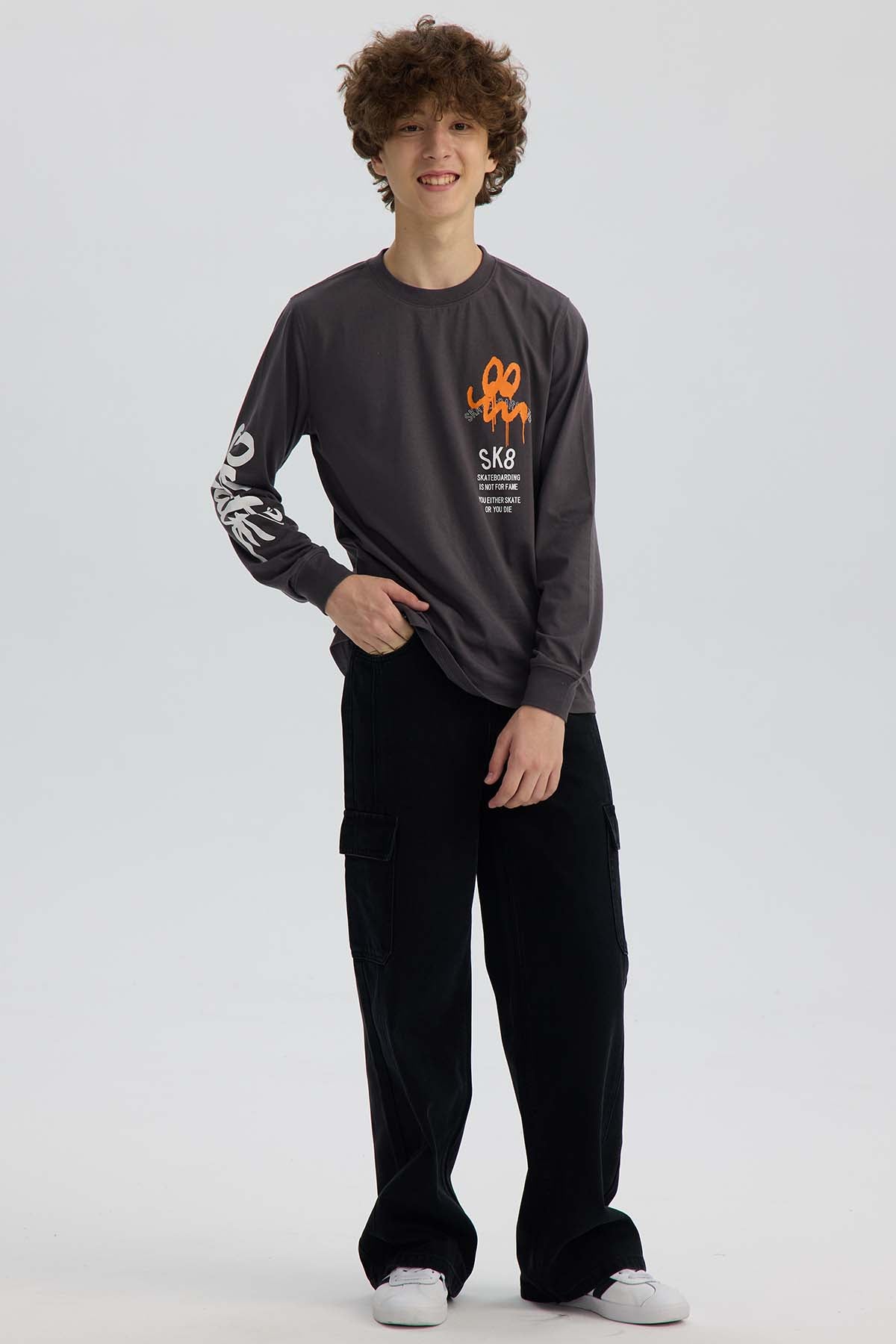 Polera Niño Print Mangas Marengo