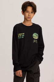 Polera Niño Print Negro
