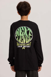 Polera Niño Print Negro