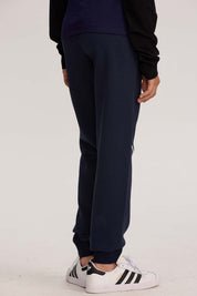 Pantalón Buzo Niño Con Cordón Y Bolsillo Azul