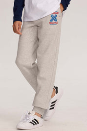 Pantalón buzo niño jogger gris melange