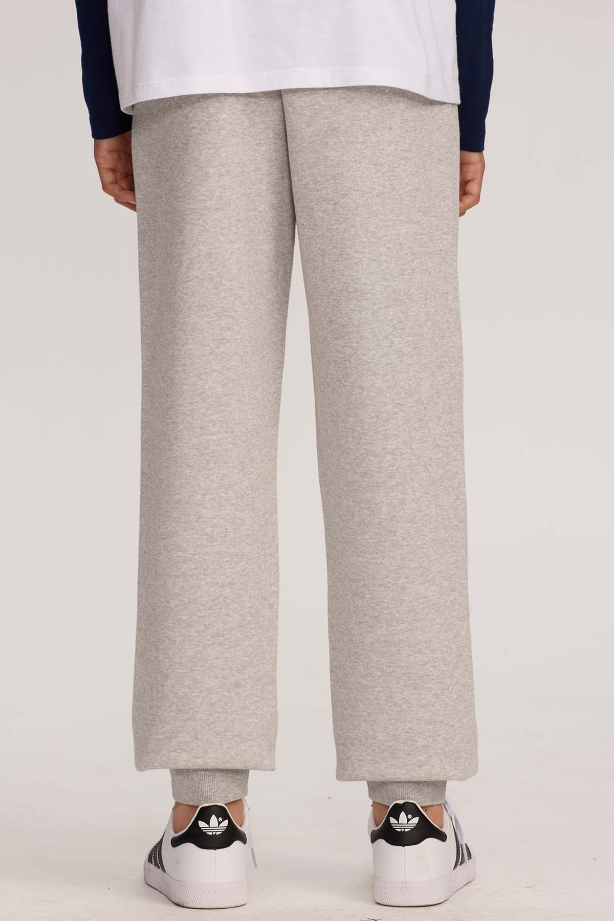 Pantalón buzo niño jogger gris melange
