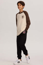Pantalón buzo niño jogger negro
