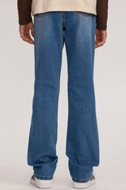 Jeans niño básico Azul en mezclilla elástica