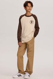 Pantalón niño básico Gabardina Kaki