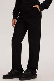 Pantalón negro niño básico gabardina liso