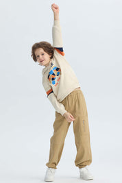 Pantalón Niño Jogger Kaki
