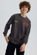 Polera niño print marengo con diseño estampado