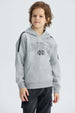 Polerón niño básico Print Gris Melange