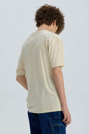 Polera Niño Cuello Bordado Crudo