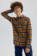 Camisa Niño Cuadrillé Camel