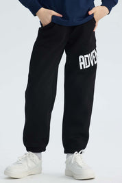 Pantalón Buzo Niño Print Negro