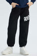 Pantalón Buzo Niño Print Negro