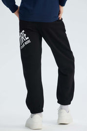 Pantalón Buzo Niño Print Negro