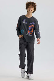 Pantalón Niño Jogger Cargo Marengo