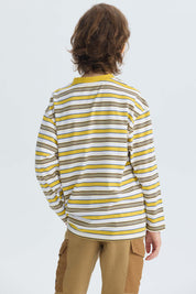 Polera Niño Rayas Amarillo