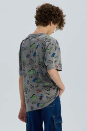 Polera Niño Full Print Marengo