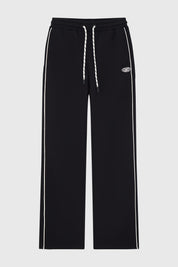 Pantalón Buzo Niño Calce Recto Con Pipping Negro