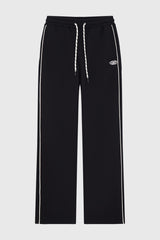 Pantalón Buzo Niño Calce Recto Con Pipping Negro