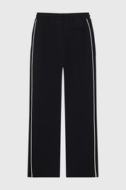 Pantalón Buzo Niño Calce Recto Con Pipping Negro