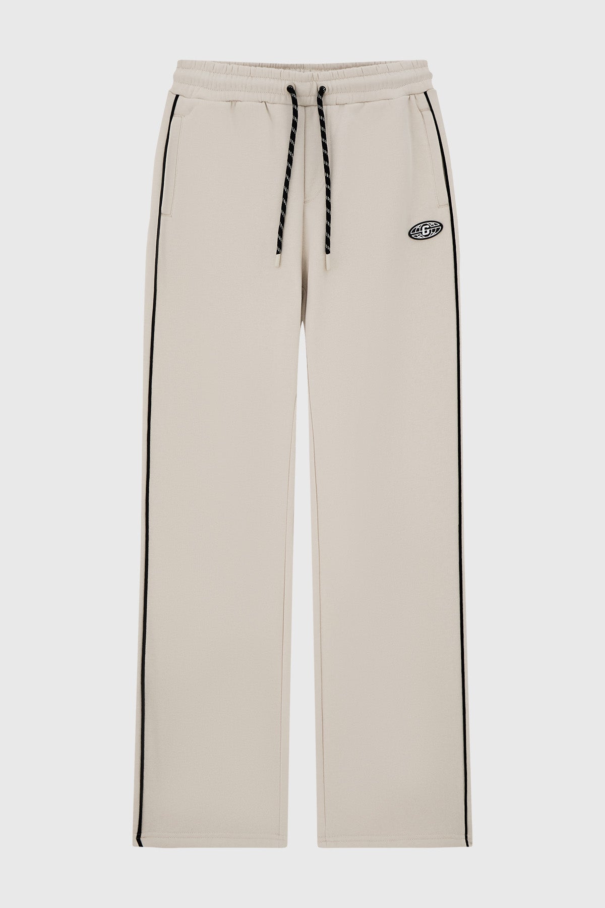 Pantalón Buzo Niño Calce Recto Con Pipping Crudo