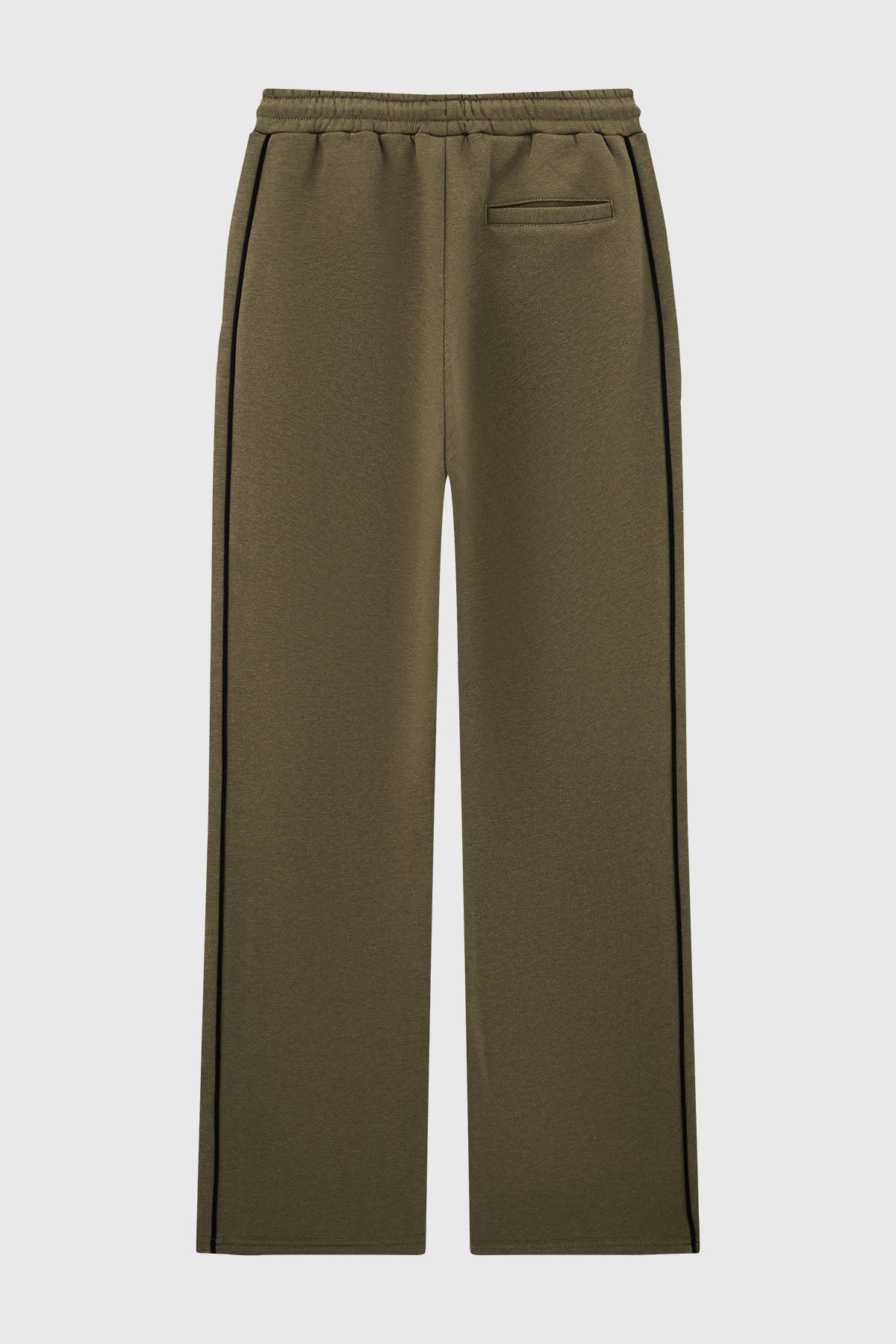 Pantalón Buzo Niño Calce Recto Con Pipping Verde Militar