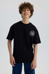 Polera Niño College Negro