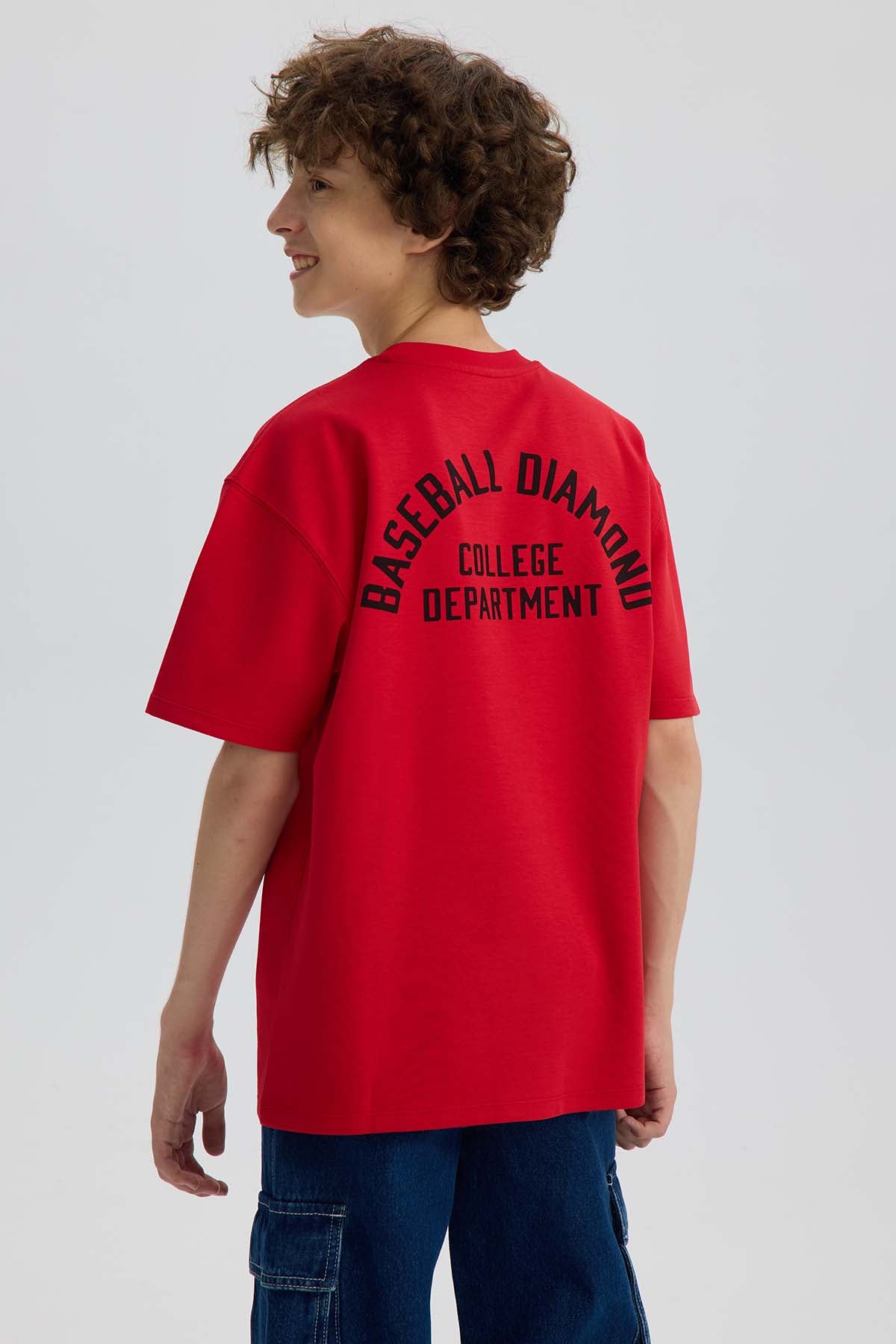 Polera Niño College Rojo