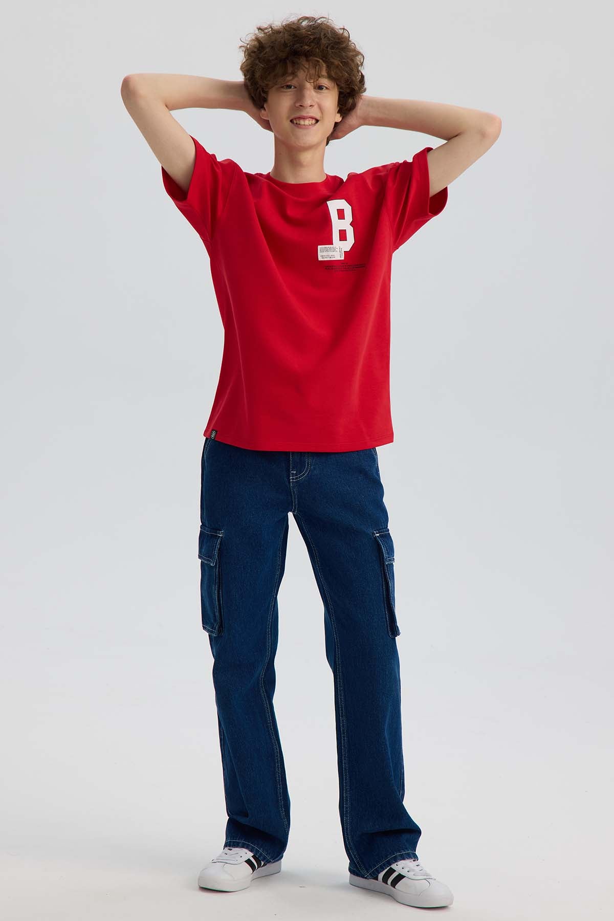 Polera Niño College Rojo