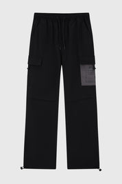 Pantalón Niño Jogger Nylon Con Cordón Negro
