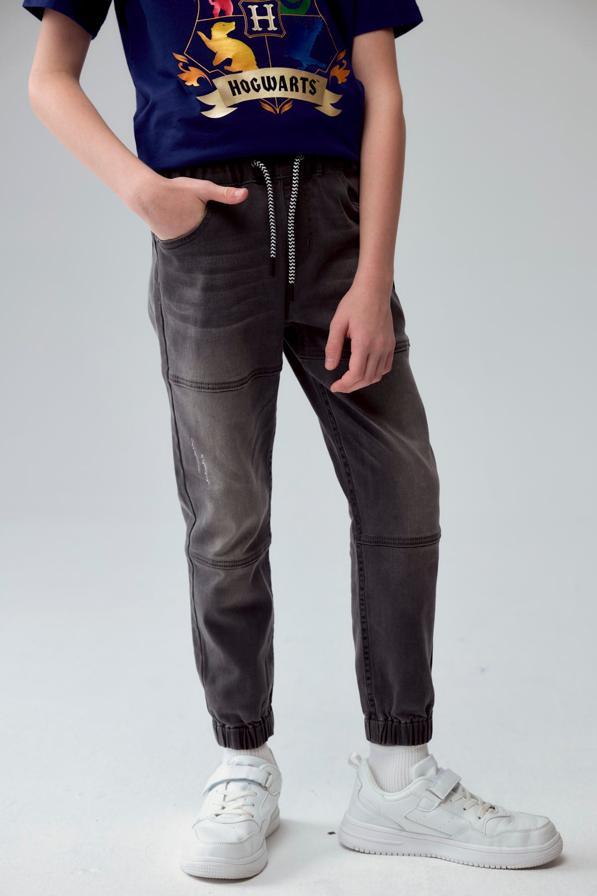 Jeans Niño Toddler Jogger Gris
