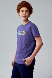 Polera Niño Print Morado