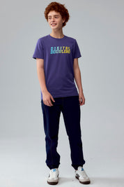Polera Niño Print Morado