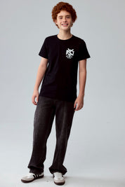 Polera Niño Print Negro