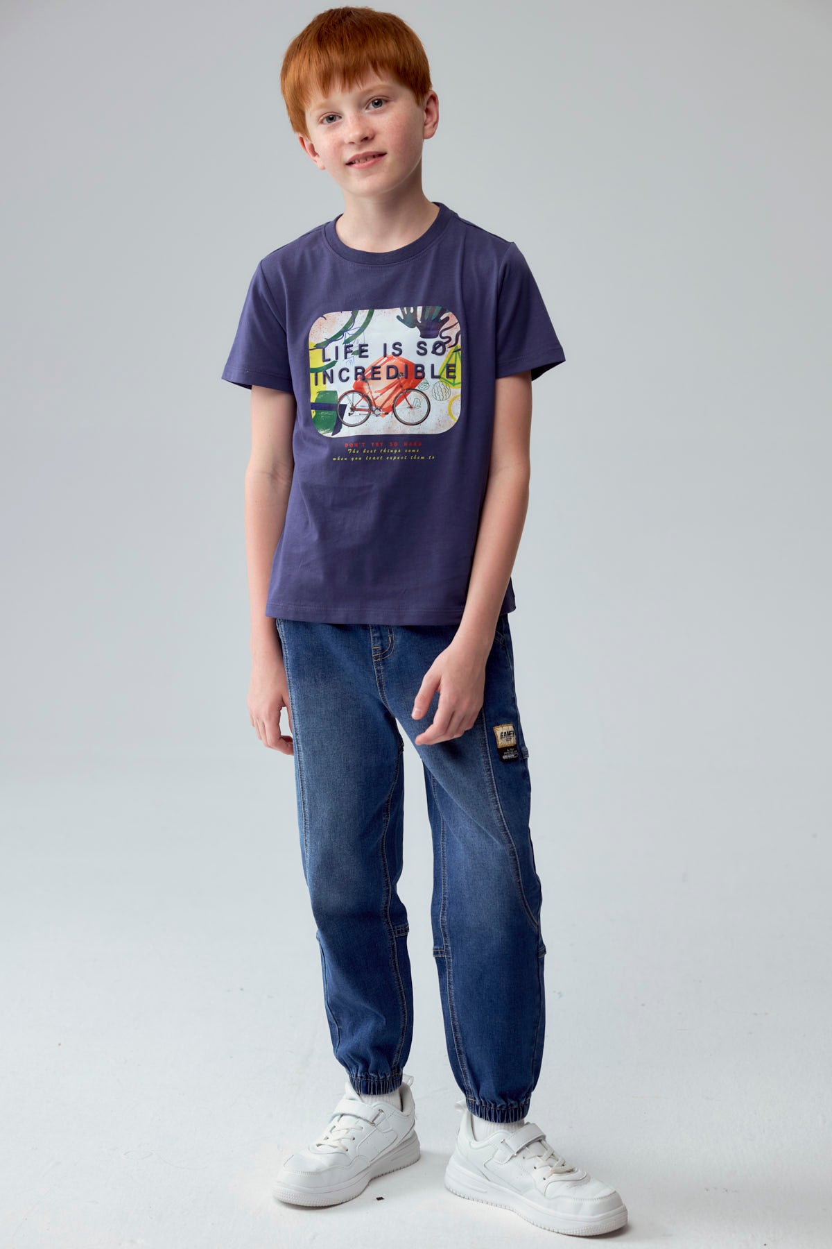 Polera Niño Toodler Print Azul