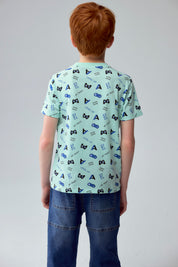 Polera Niño Full Print Toddler Verde