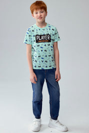 Polera Niño Full Print Toddler Verde