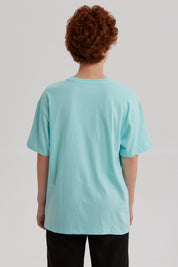 Polera Niño Print Posicional Aqua