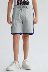 Bermuda Niño Print Gris Melange