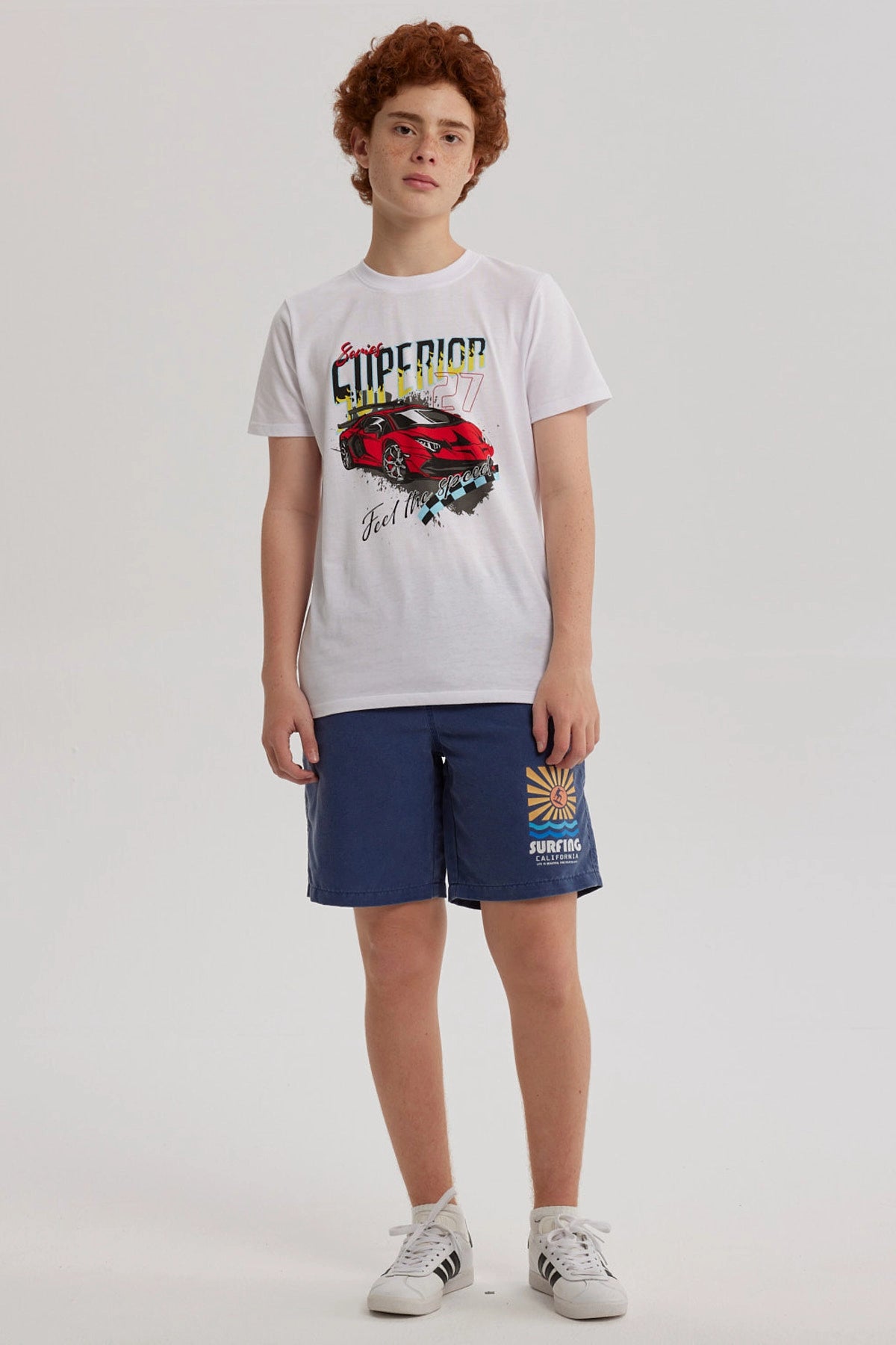 Short de Baño Niño Deslavado Azul