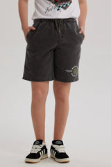Short de Baño Niño Deslavado Negro