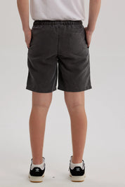 Short de Baño Niño Deslavado Negro