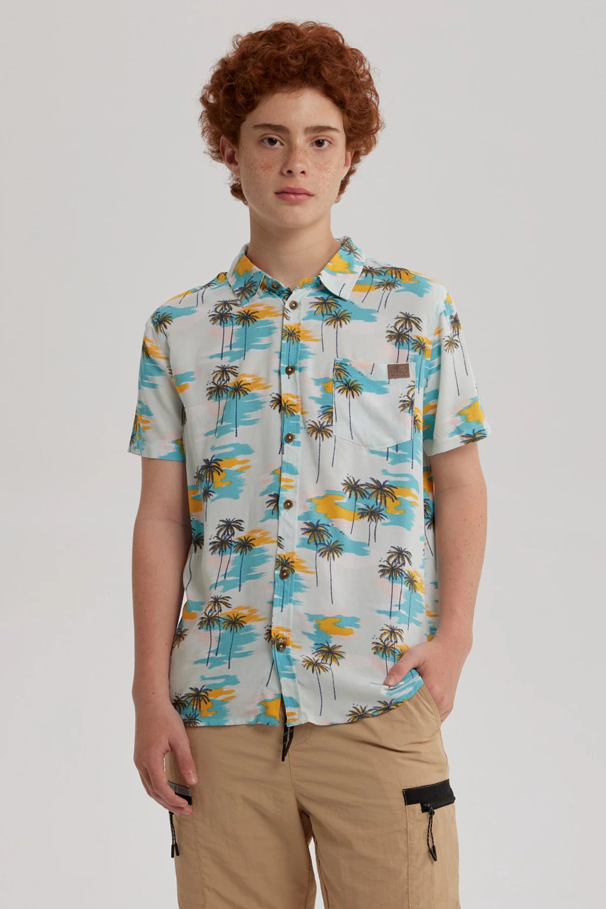 Camisa Niño Guayabera Amarillo