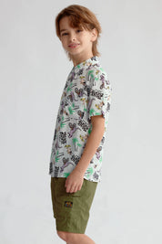Camisa Niño Guayabera Crudo