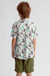 Camisa Niño Guayabera Crudo