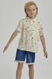 Camisa Niño Full Print Crudo