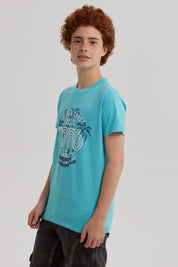 Polera Niño Básica Estampada Calipso