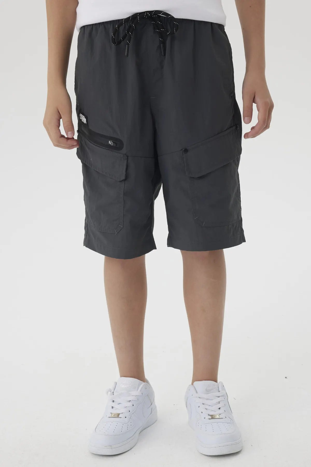 Bermuda Niño Cargo Nylon Marengo
