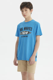 Polera Niño Estampado Playero Calipso